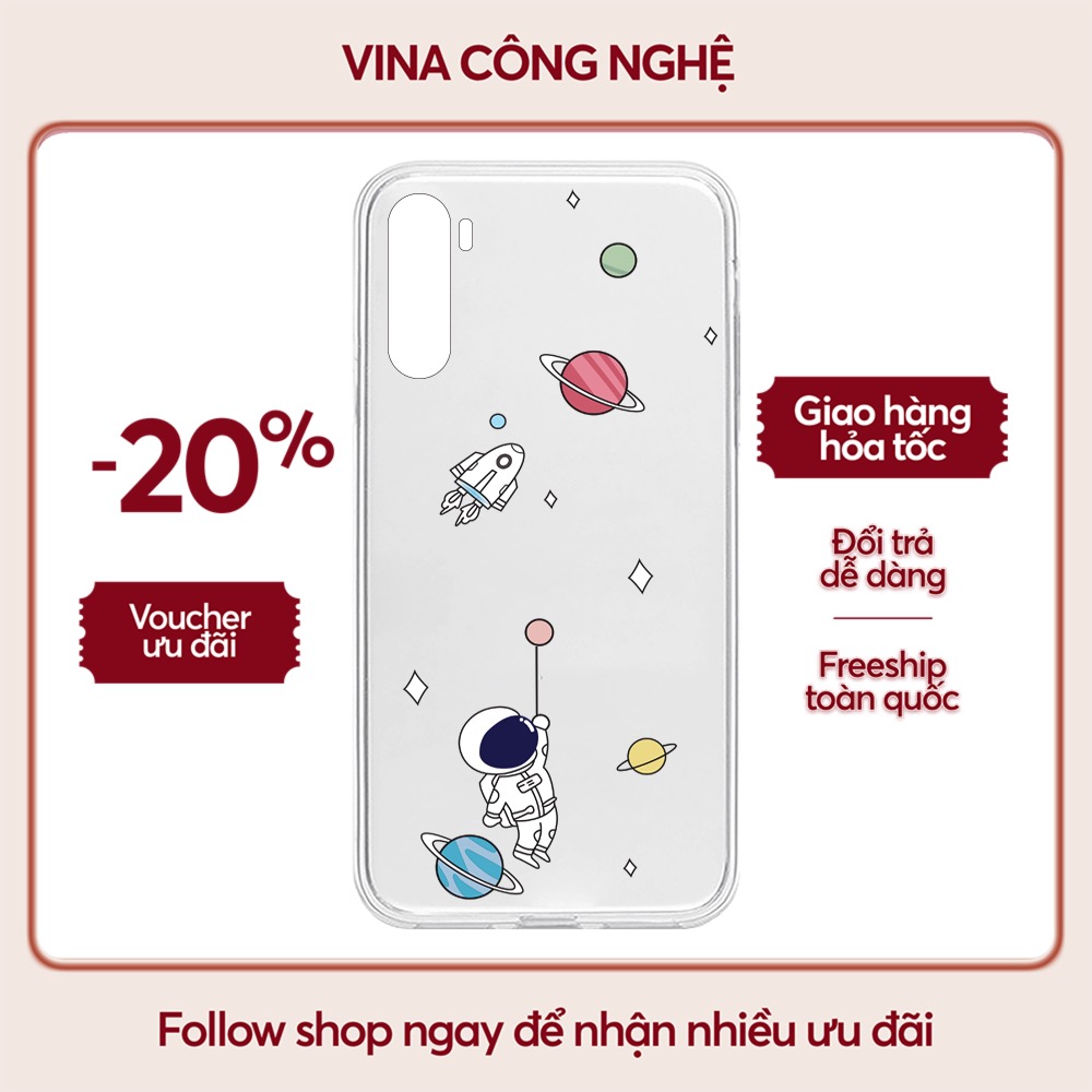Ốp lưng Xiaomi Redmi Not 8/Redmi 9T/Poco X3/....Silicone dẻo trong viền bảo vệ camera hình Nasa