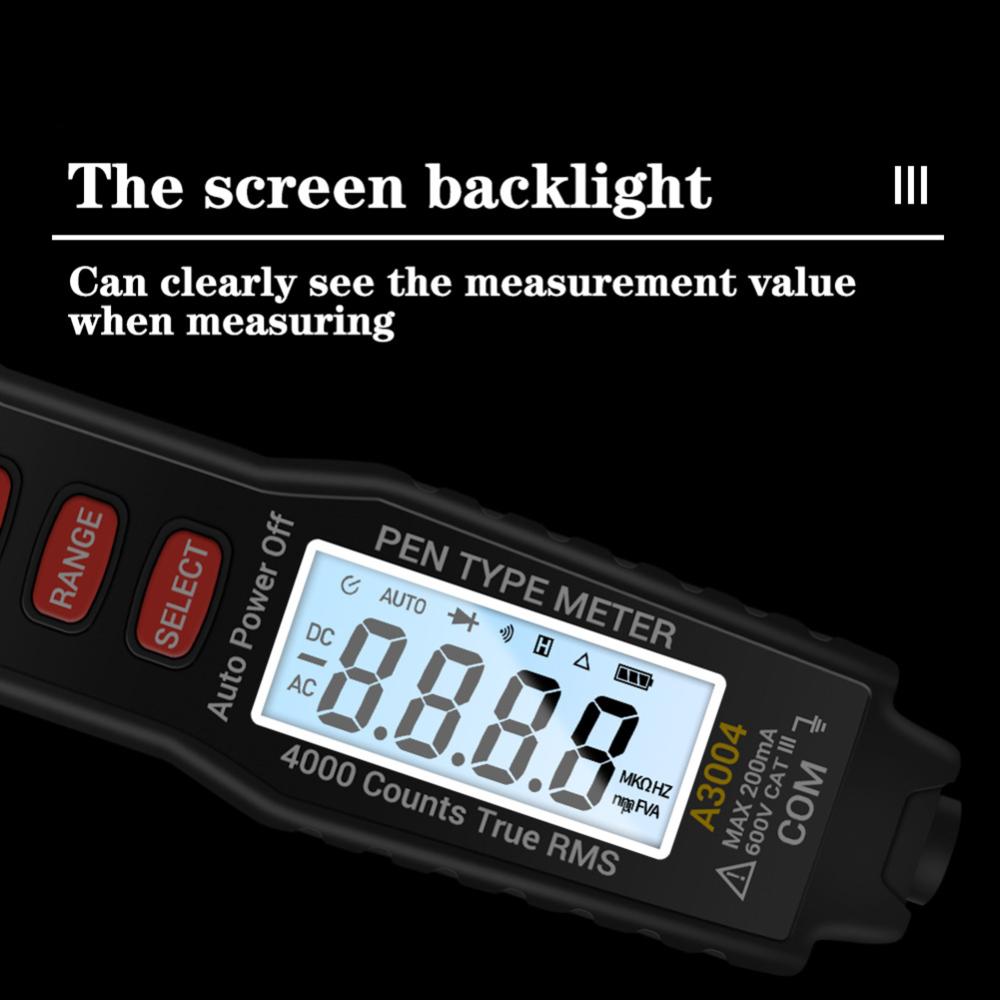 【ANENG】ANENG A3004 Pen Type Digital Multimeter LCD 4000 Counts Auto Range Tester