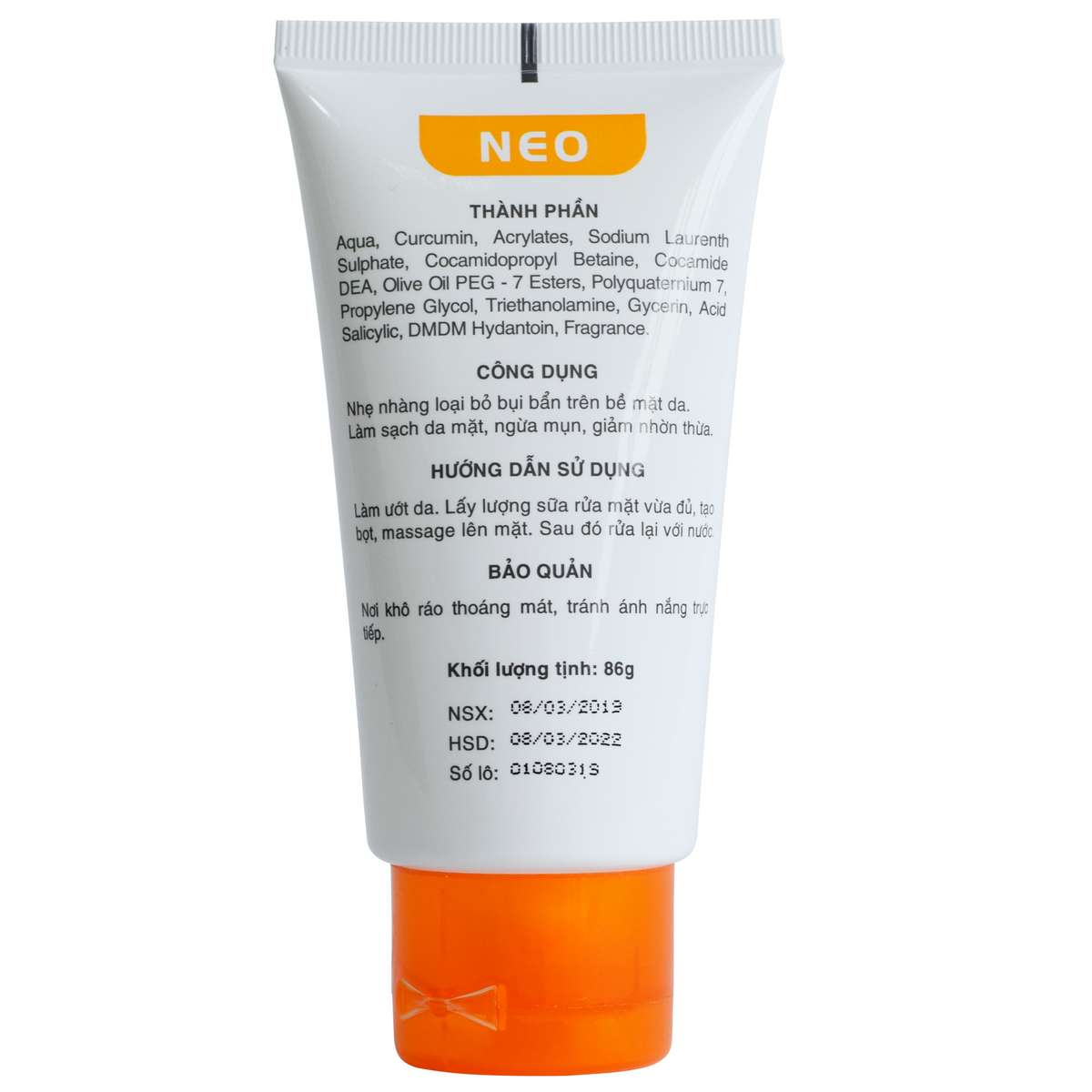 Sữa rữa mặt nghệ Nano - Neo Cleanser
