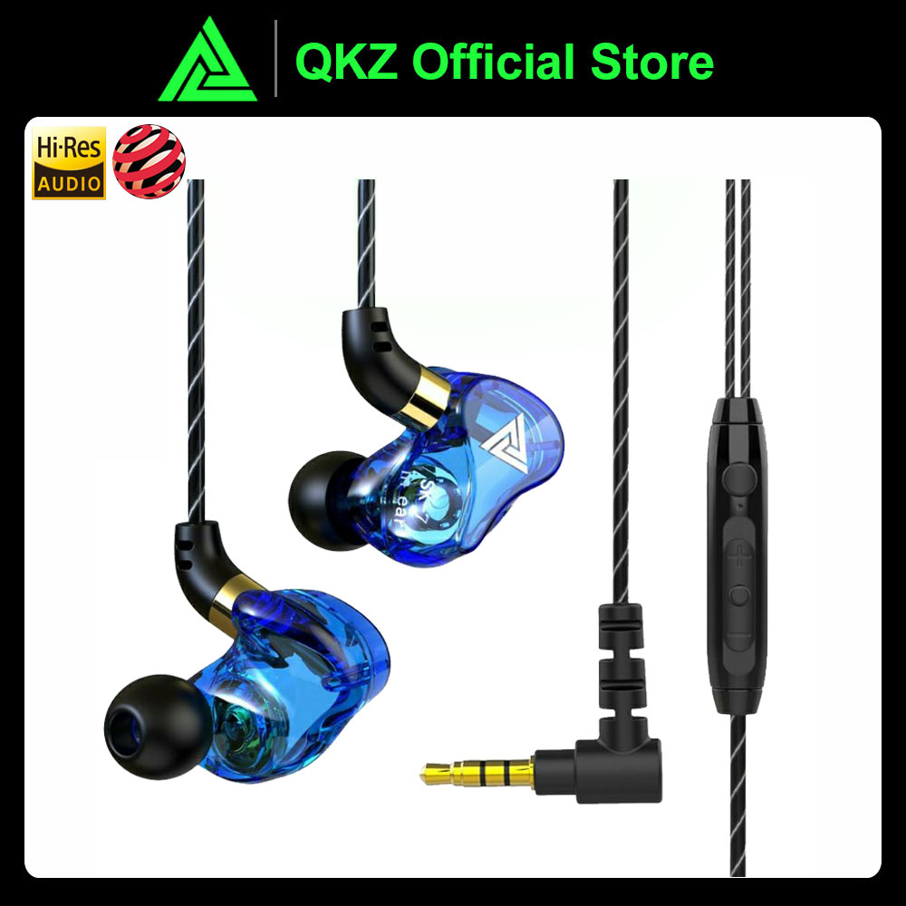 【2021 New Arrival】QKZ SK7 Dual Driver Earphones Stereo Bass Sport