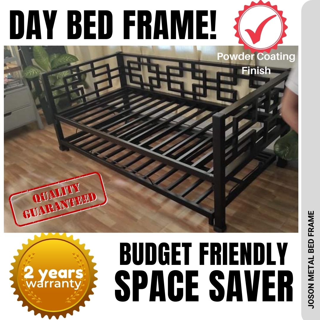 DAY BED Couch, Joson Metal Bed Frames, Day Bed with Pullout, Day bed