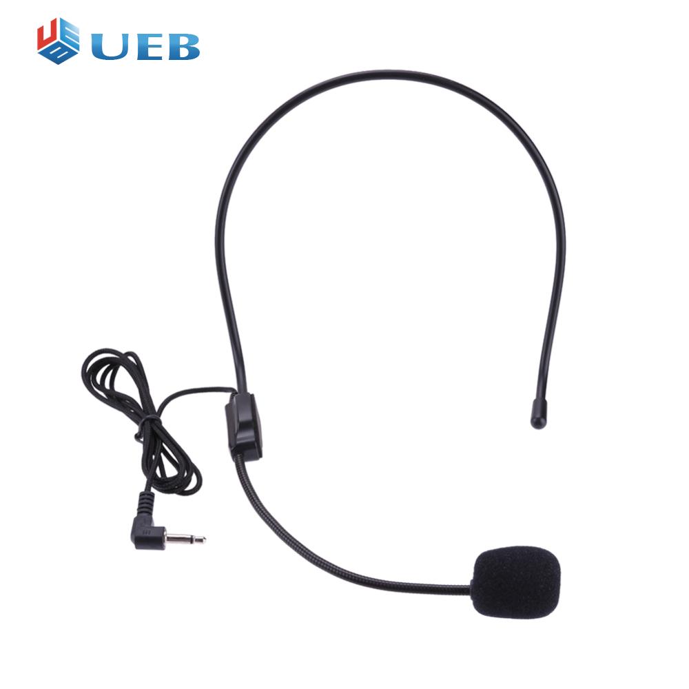 Portable Guide Lecture Speech Headset Mic Head-mounted Guide Lecture Speech Microphone Voice Amplifier Lightweight Over Head for Teaching Meeting