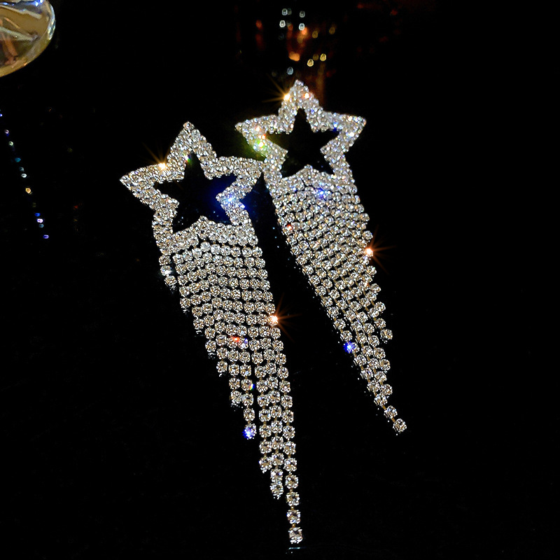 Women crystal rhinestone earrings
