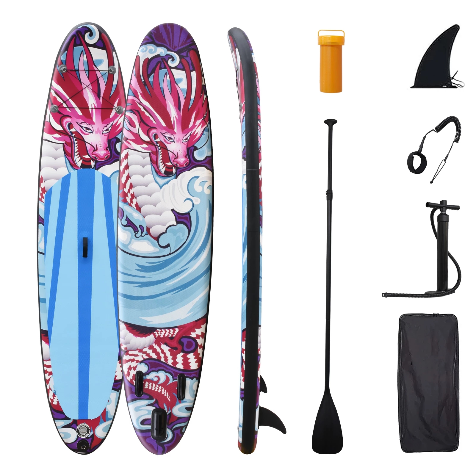 Surfboard Stand Up Paddle Board with SUPs Accessory Carry Bag