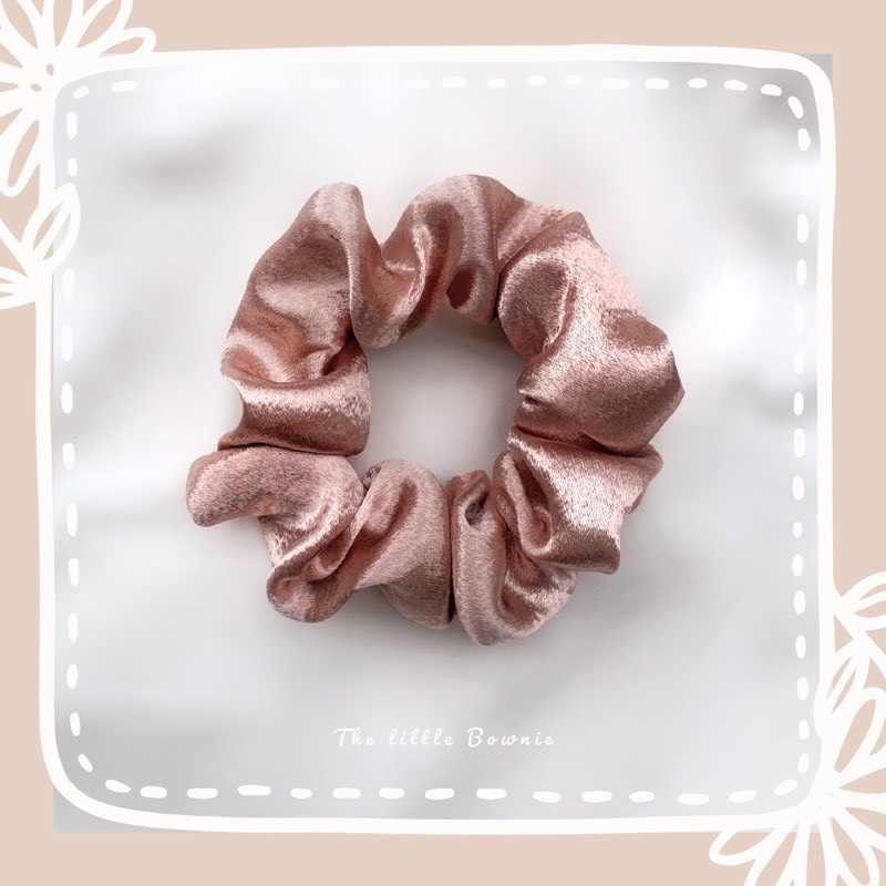 Cột tóc vải Satin Scrunchies The little Bownie