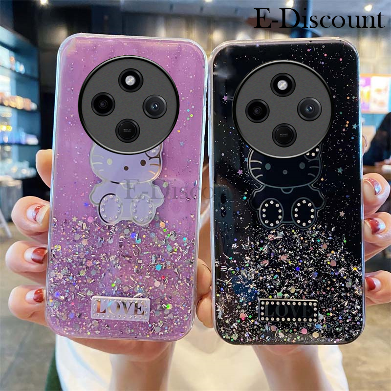 New Phone case Redmi 14C Back cover Sparkling Star Shell Kitty Cartoon Cute Soft Silicone Anti Drop for Xiaomi Redmi 14C case.