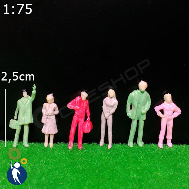 1 con người mô hình tỉ lệ 1:75, mô hình mini trang trí