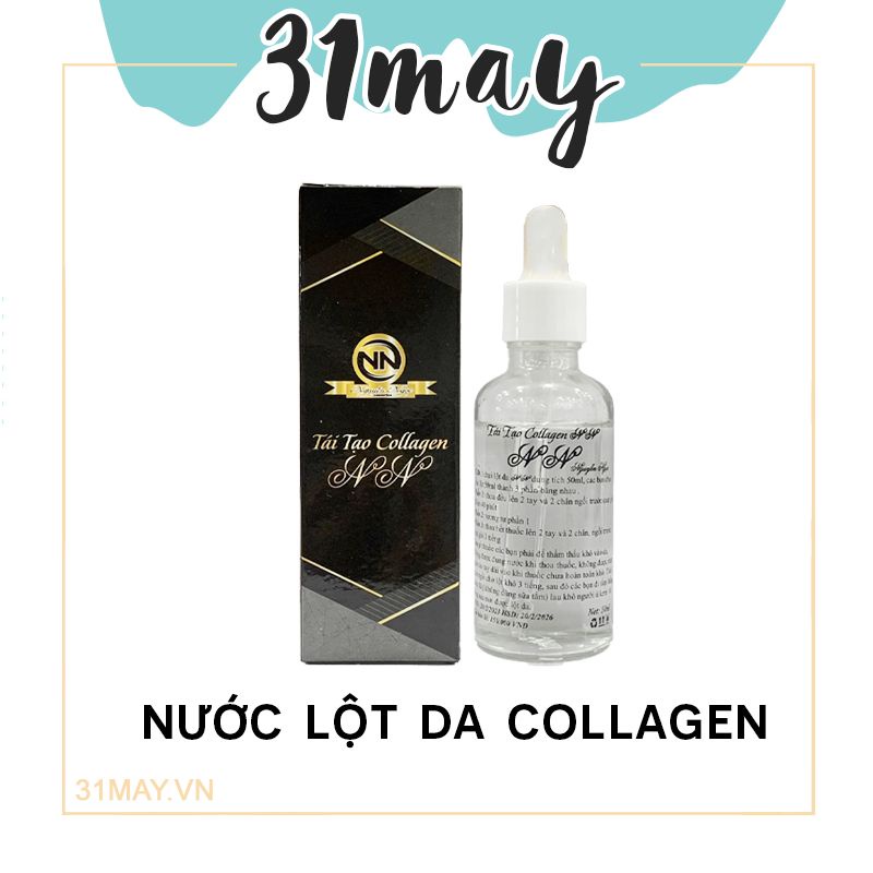 Nước lột da sinh học collagen nn chính hãng -tái tạo da ngâm đen chai lì không đều màu