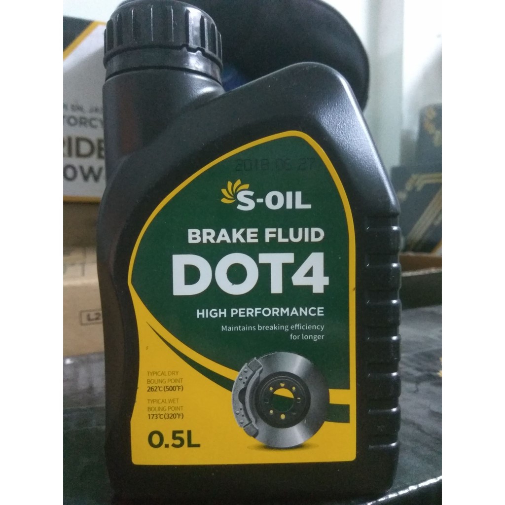 DẦU THẮNG S-OIL BRAKE FLUID DOT-4