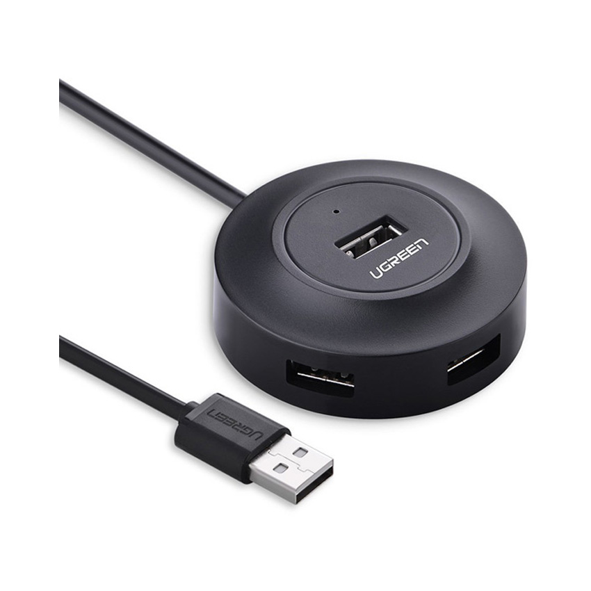 HUB USB, Bộ chia 4 cổng USB 2.0 Ugreen, đen 20277 - CHÍNH HÃNG PHÂN PHỐI