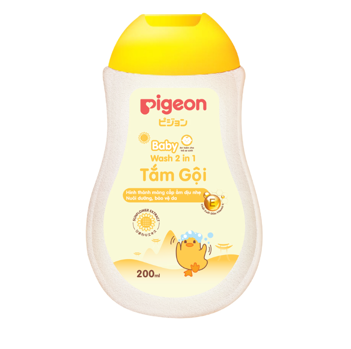 Sữa tắm gội 2 in 1 Pigeon Nhật bản