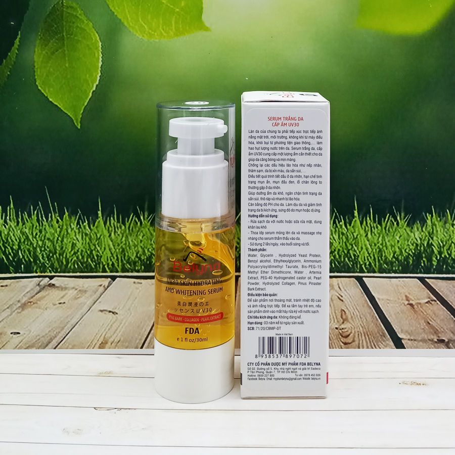 SERUM TRẮNG DA CẤP ẨM UV30 (30ML) BELYNA