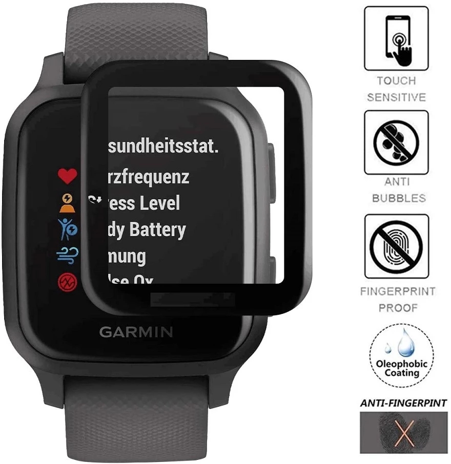 Phim bảo vệ màn hình Garmin Venu Sq Đồng hồ thông minh garmin venu sq Music 3D cong toàn màn hình Phim bảo vệ màn hình