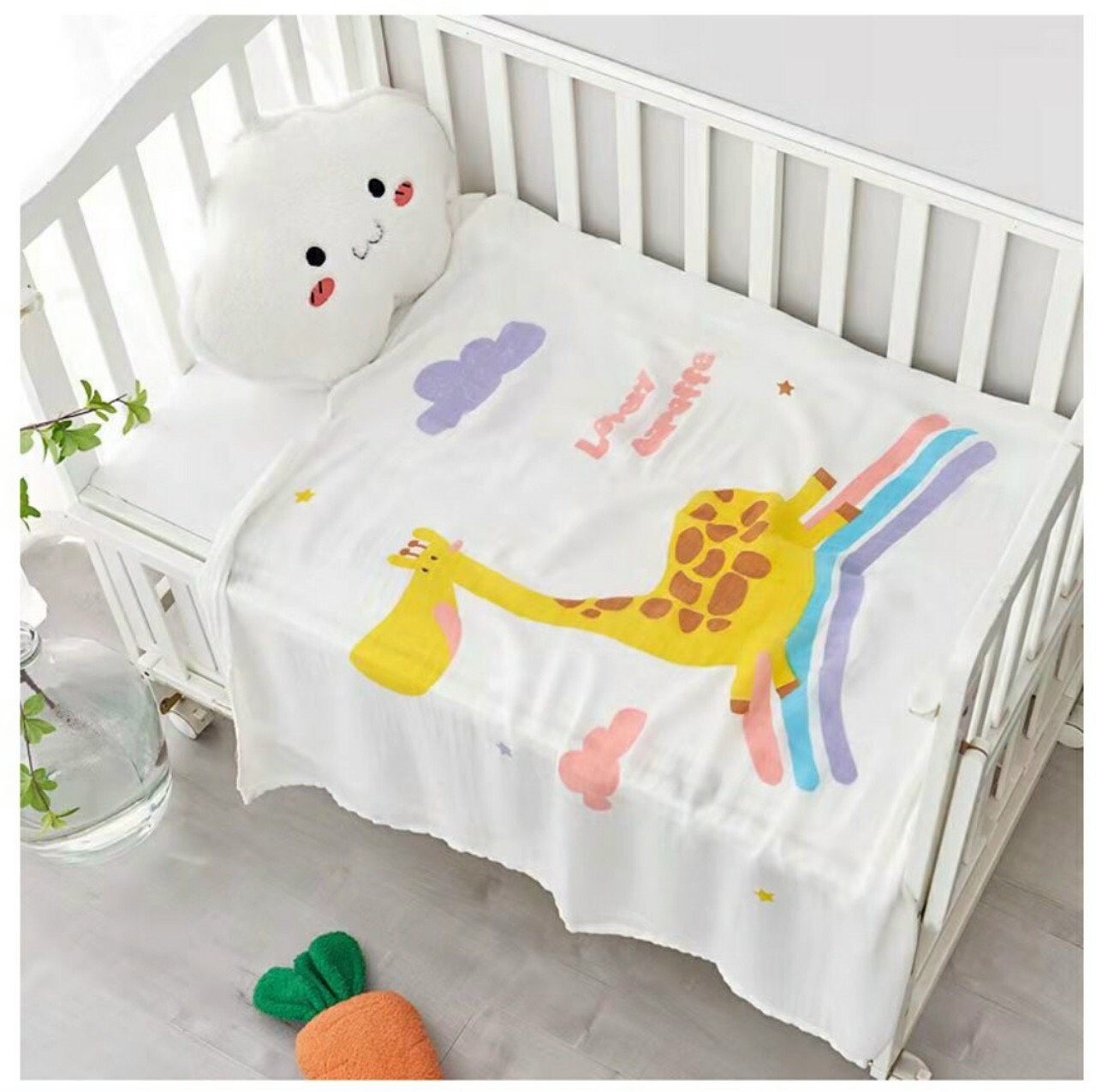 Khăn tắm lụa Aden cao cấp cho bé/ Chăn lụa cao cấp cho bé