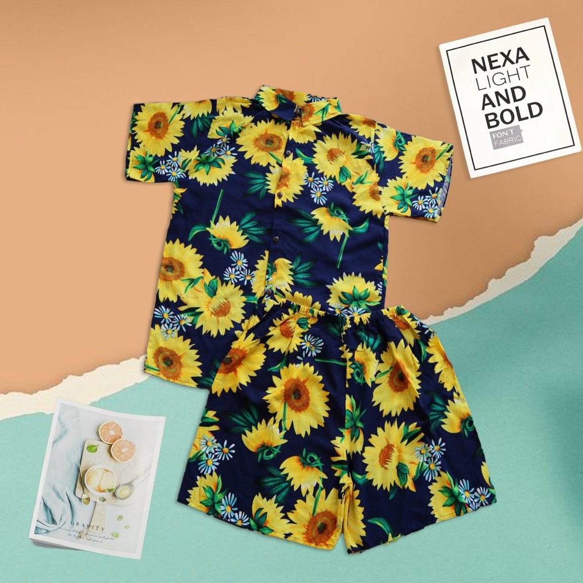 Set bộ đồ nam nữ đi biển siêu đẹp ( nhiều màu )
