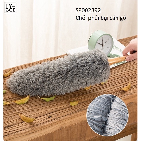 Chổi phủi bụi cán gỗ đa năng