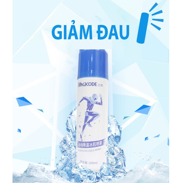 Xịt Lạnh Giảm Đau Thể Thao Magicode - Chai 250ml