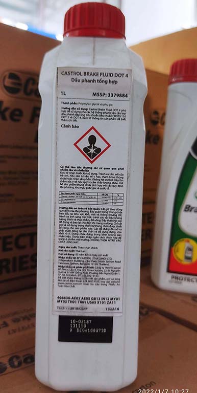 Dầu phanh Castrol Brake Fluid Dot 4 (Chai 1 lít)