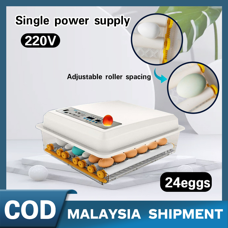 24 egg incubator automatic alat mesin mengeram ram tetas telur