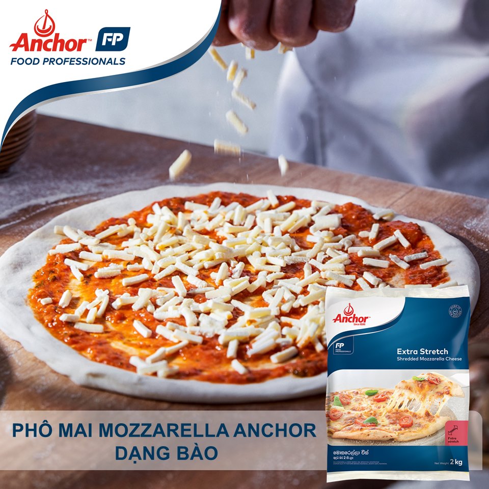 Phô mai mozzarella anchor new zealand - gói 1kg - ảnh sản phẩm 2