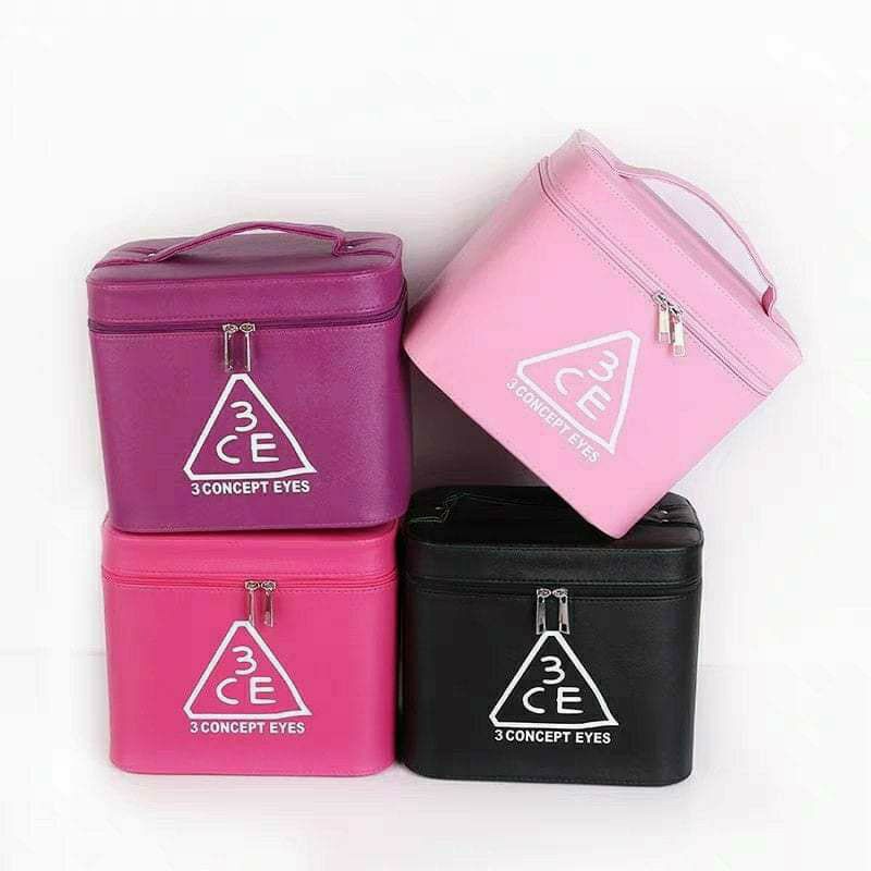 Cốp 3ce đựng đồ mi vỏ da bền loại cốp chuyên dụng đựng dụng cụ nail mi kt 24x20x17 cm.