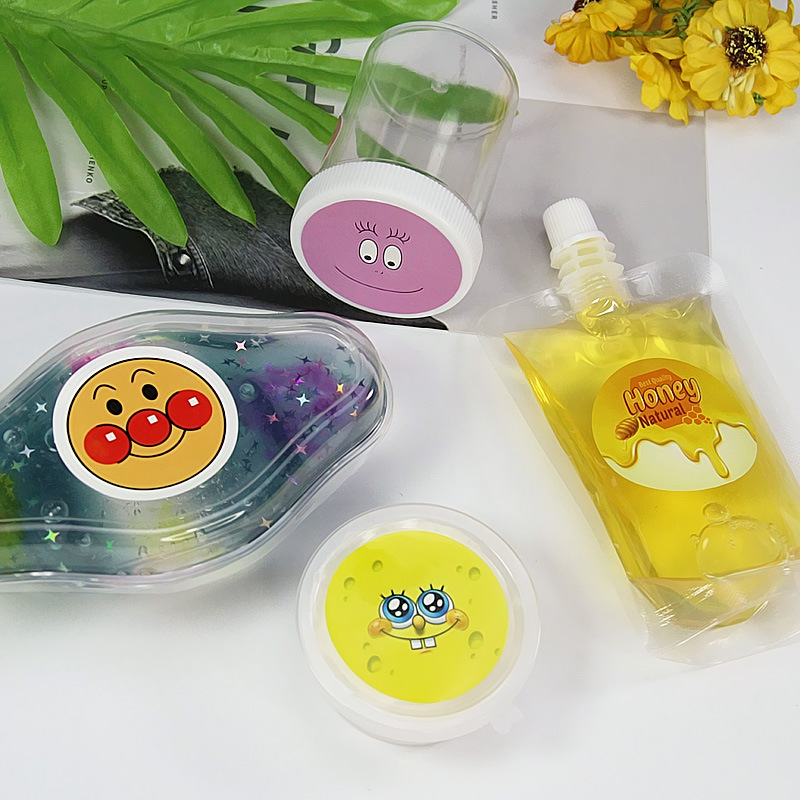 Honey DIY slime box set box sticker round sticker