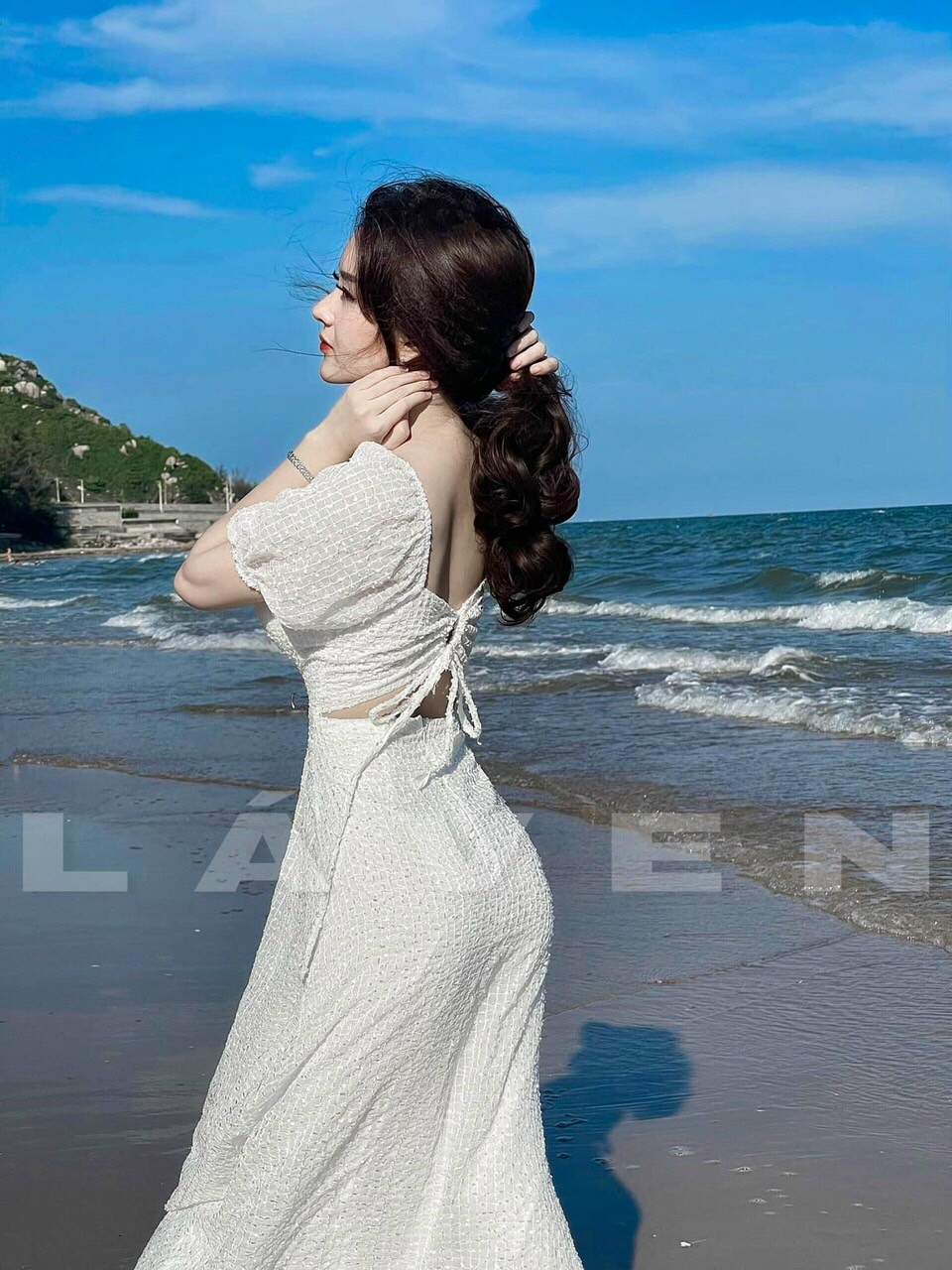 Đầm maxi có mút ngực sang trọng