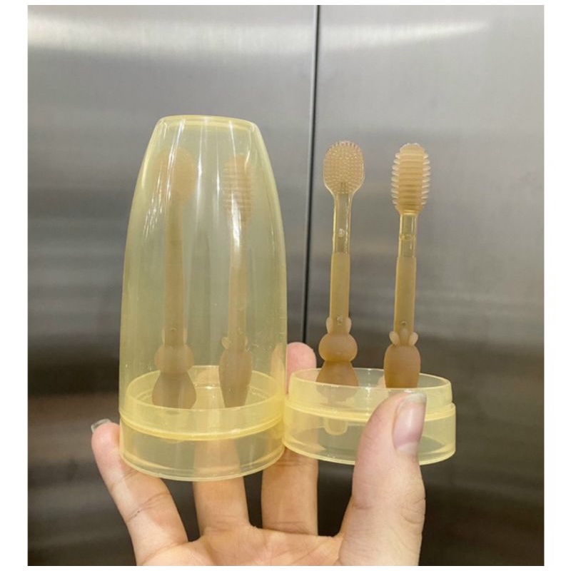 Set Rơ Lưỡi Cho Bé -  Bàn Chải Đánh Răng Cho Bé 0-18 Tháng