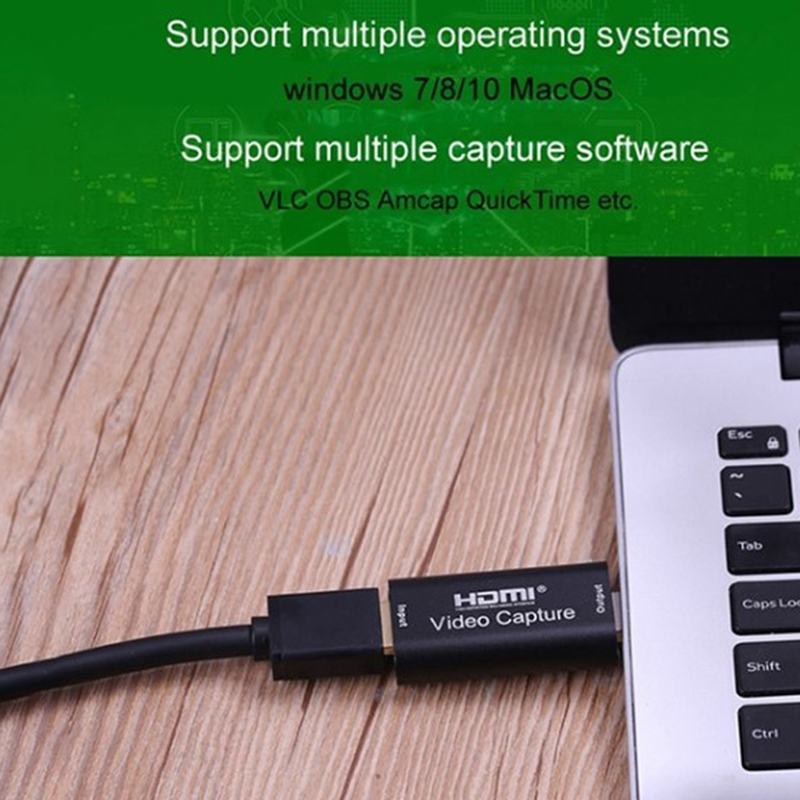 Video Capture Cards Audio Capture Adapter HDMI To USB 3.0 Definition 4K Record. 