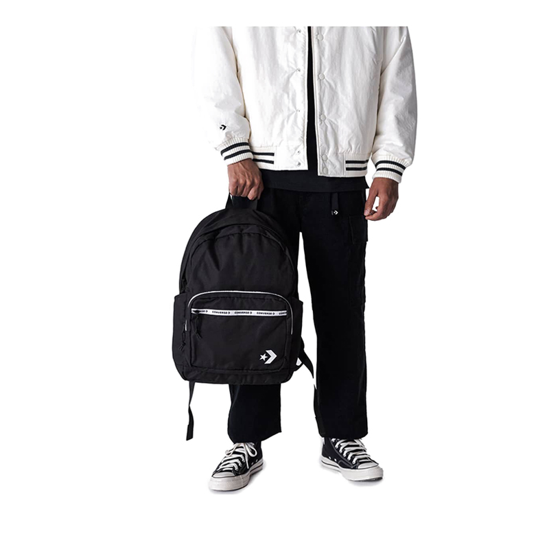 Converse Unisex Go 2 Large Logo Backpack - Converse Black