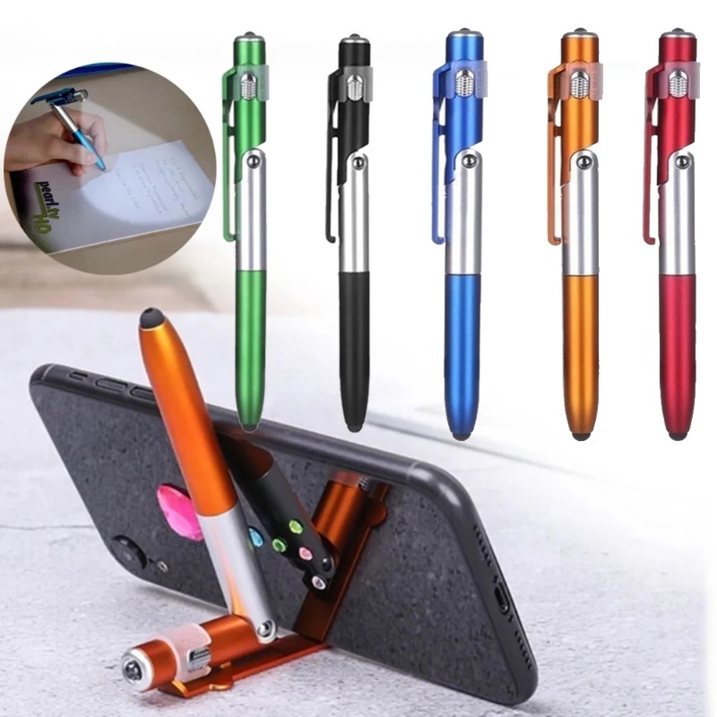 IN Multifunction Ballpoint Stylus Touch Pen with LED Light