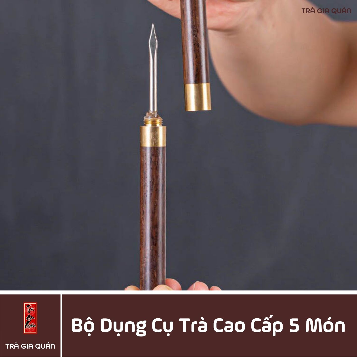 Bộ Xúc Trà Gỗ Cao Cấp 5 Món XT27