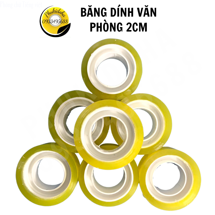 Băng dính văn phòng 2cm - PHUKIDOHA - BD-VP-2CM
