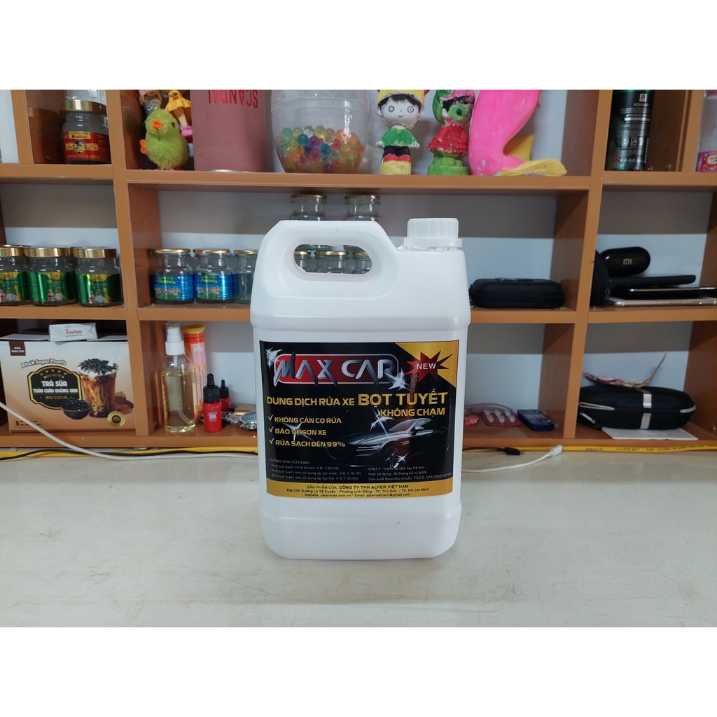Dung dịch rửa xe không chạm MaxCar 5 Lít, WASHMAX Autocare
