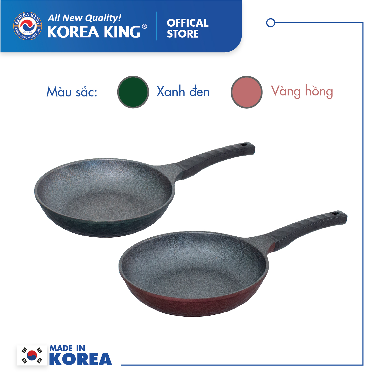 Chảo cạn Diamond Korea King KFP-28DI (đường kính 28cm) - Hàng chính hãng
