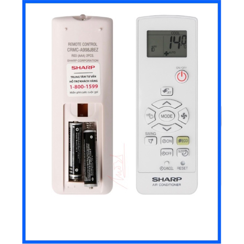Remote máy lạnh Sharp Inverter chính hãng Bảo hành của nhà sản xuất AH X9XEW