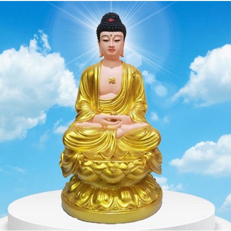 Tôn tượng a di đà ngồi cao 30cm - tượng phật thờ cúng a di đà composite