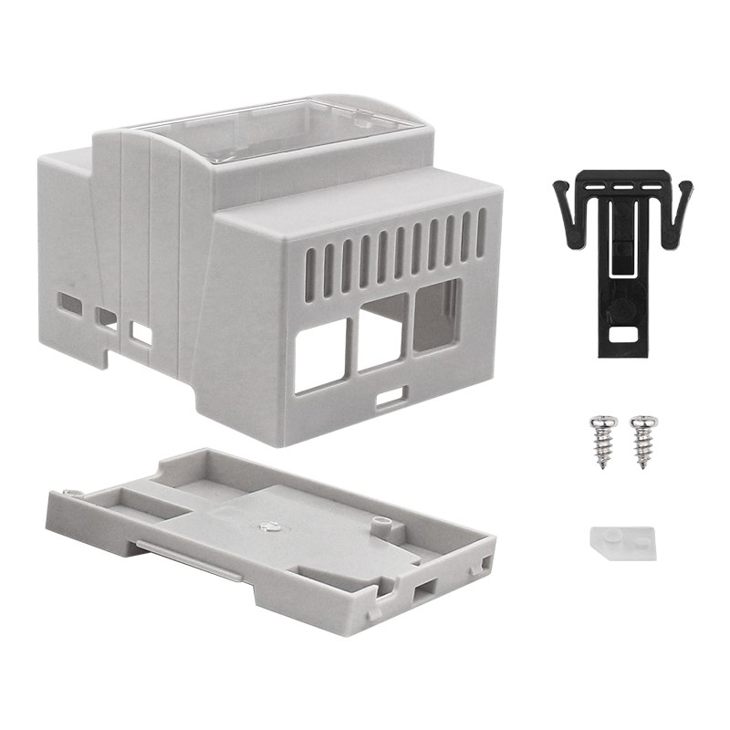 Raspberry Pi 5 ABS Case DIN Optional Cooling Fan Aluminum Heatsink for ...
