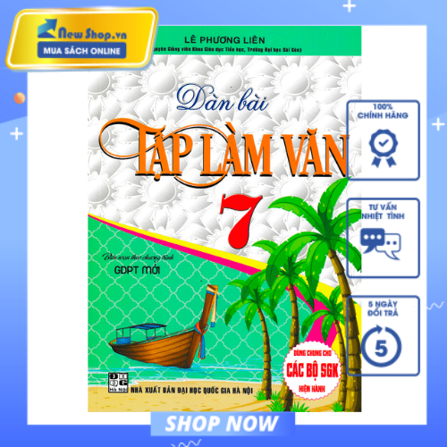 Sách tham khảo - dàn bài tập làm văn lớp 7 - newshop