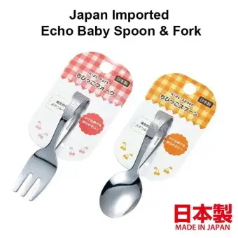 stainless steel baby spoon and fork set