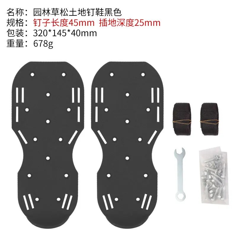 Garden Spikes Grass Scarifier Shoes Plastic Plate Spikes Garden Grass Shoe Scarifier Shoes Garden Use
