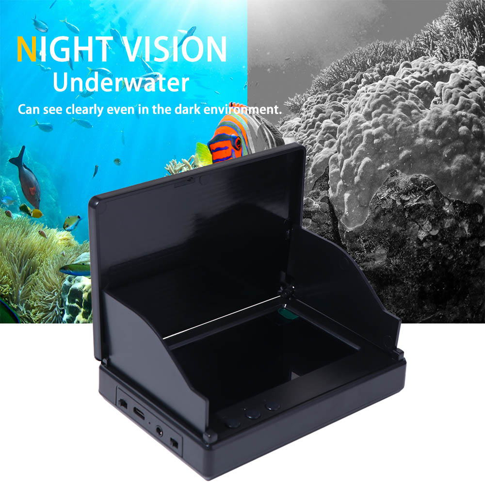Adjustable Fish Screen Visible 4.3 Inch Screen Underwater Fishing Monitor Sun Visor Night ...