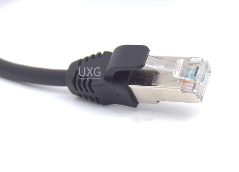 【VogueVenture】15CM RJ45 Short Cable Male to Female Screw Panel Mount ...