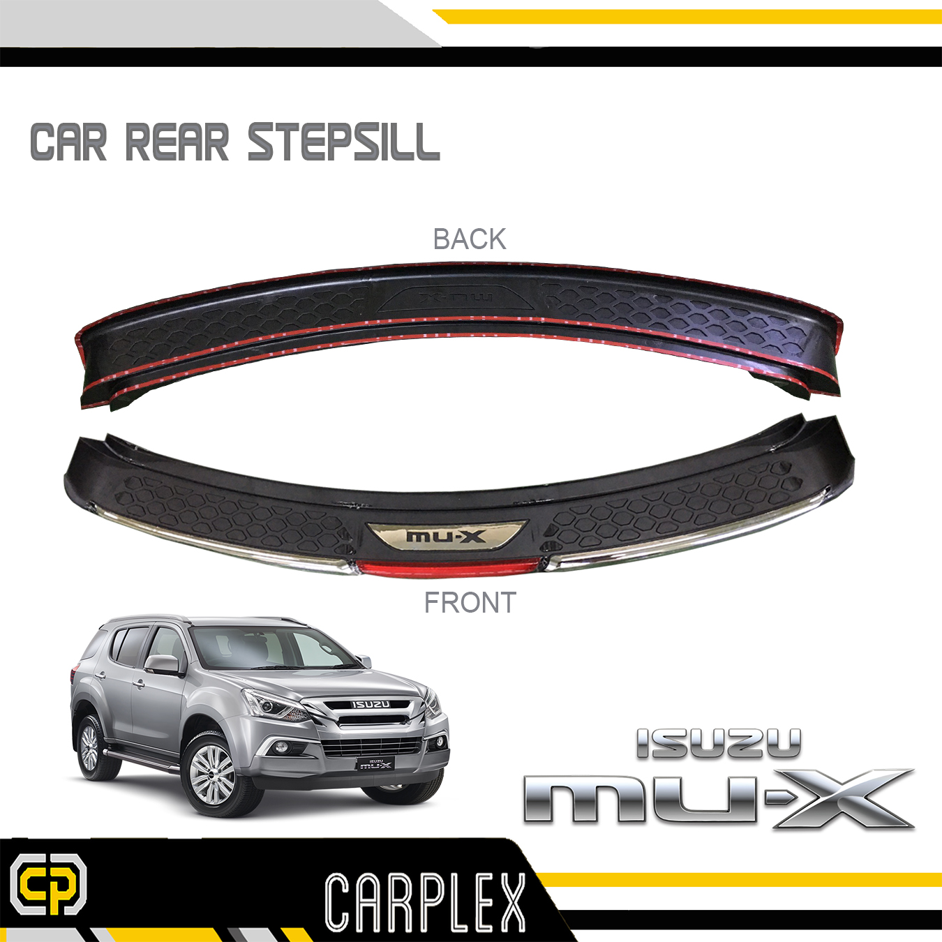 Isuzu MUX MUX 2017 2018 2019 2020 2021 Rear Step Sill Bumper
