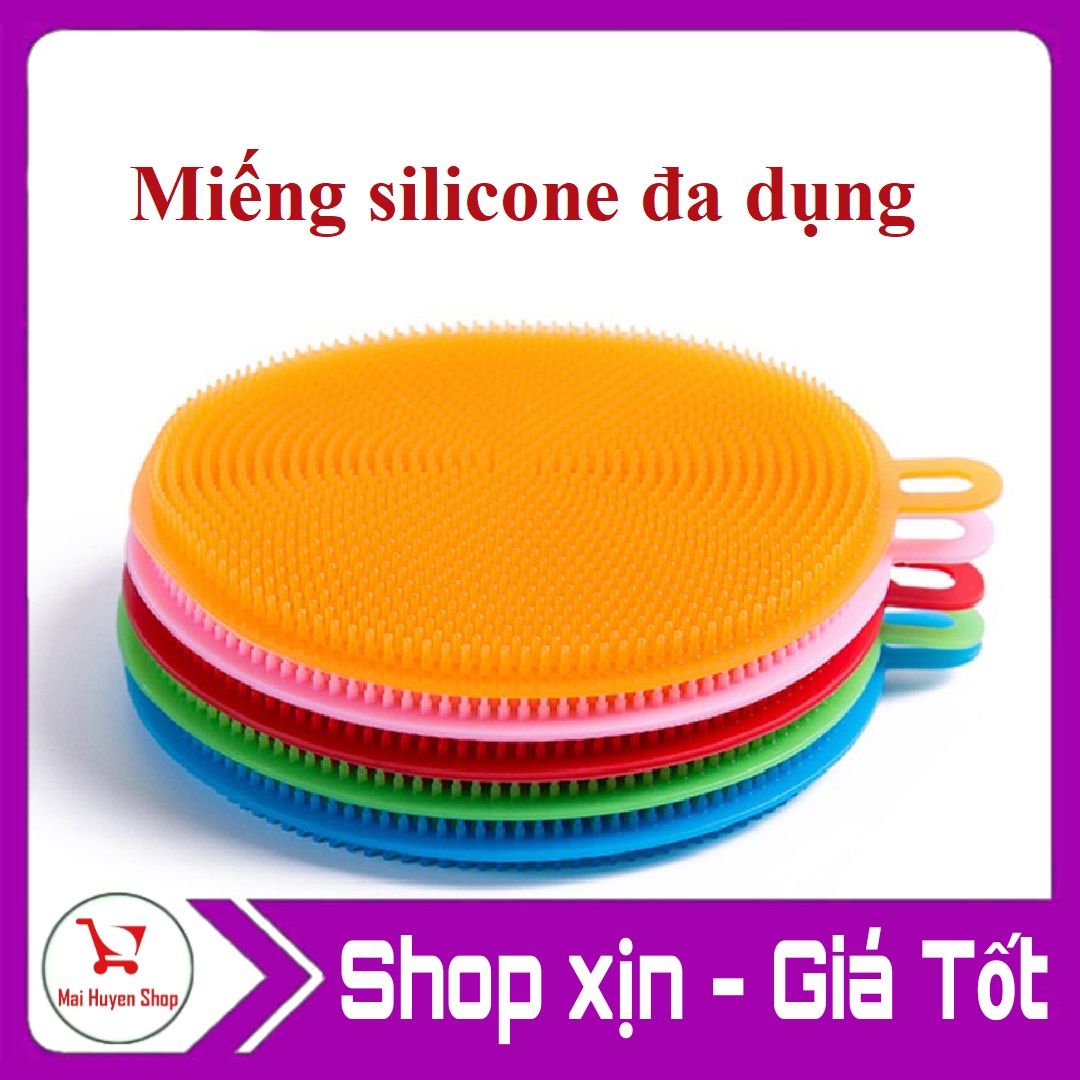 Miếng rửa chén silicone TRÒN