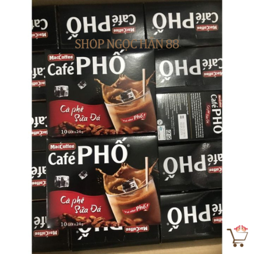 [NEW]Cà Phê Phố ( Cà Phê Sữa Đá ) Hộp 10 gói x 24gr