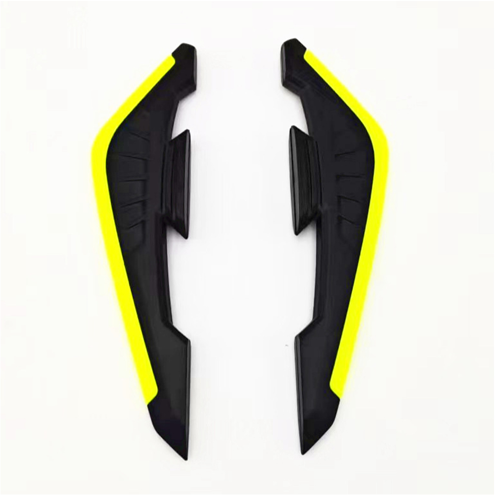 FG 2Pcs Motorcycle Front Side Spoiler Winglets Aerodynamic Wing Set Fixed Wind Wing with Adhesive Decoration Sticker. 