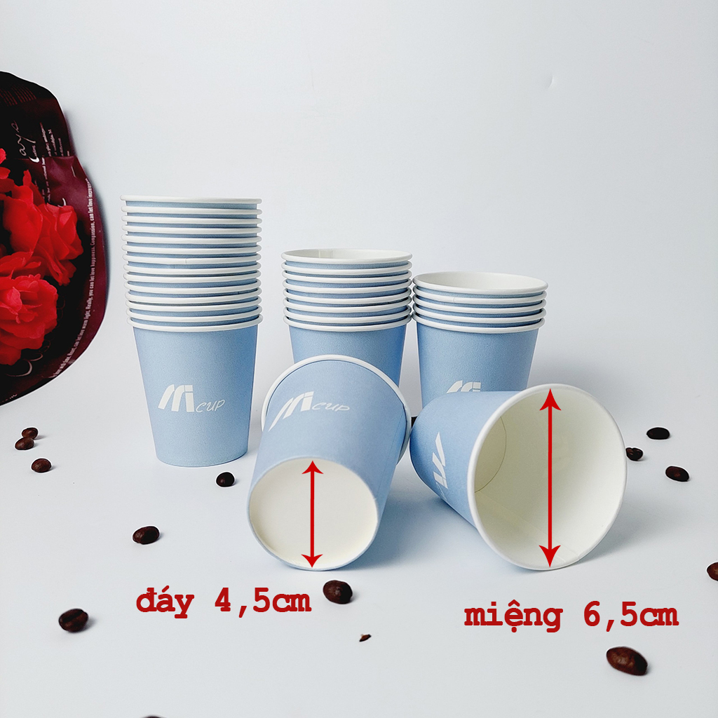 50 Cốc giấy cupcake 150ml - 5oz ly giấy NHẬP KHẨU HÀN QUỐC
