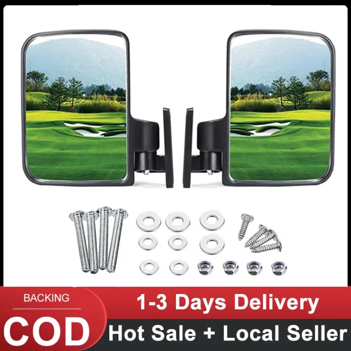 Golf Cart Mirrors Universal Folding Side View Mirror For Golf Carts