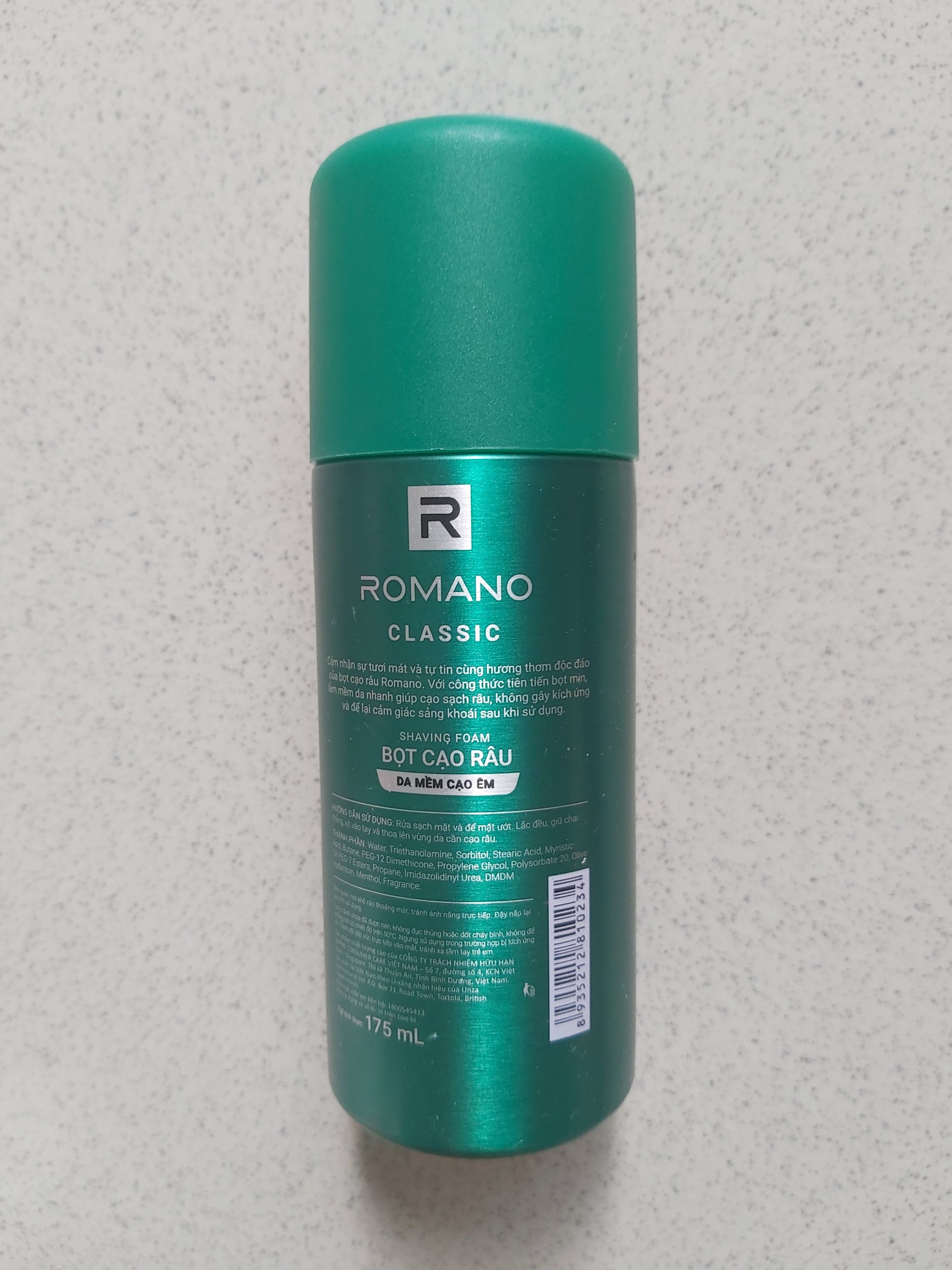 [HCM]Bọt cạo râu Romano Classic/ Force 175ml